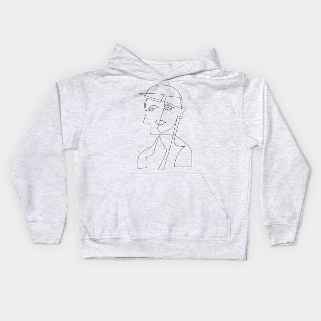 Pablo Picasso Kids Hoodie by Antho